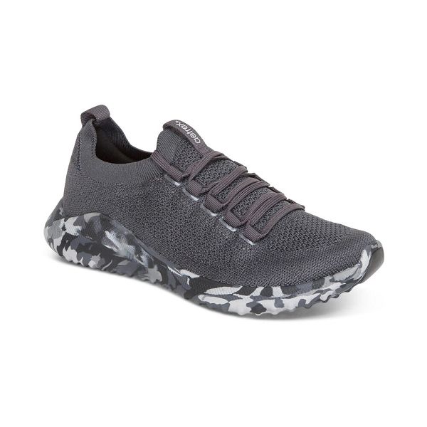 Aetrex Women's Carly Arch Support Sneakers Charcoal Shoes UK 5776-181